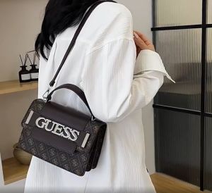 Guess For Bag for women 2024 vintage floral texture small square bag fashion GS guessing home single shoulder crossbody bag