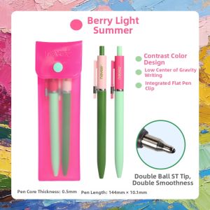 NEVER | Auto-Click Dual Tip Fine Point Fountain Pen 2 pcs