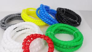 1 ~ 10m Dây Quấn Cáp Xoắn Ốc PP Bảo Vệ Chống Trầy Xước Dụng Cụ Sắp Xếp Dây Chống Dầu Cho Ống Bảo Vệ Cáp Thủy Lực