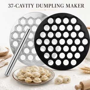 37 Holes Aluminum Alloy Dumpling Maker Russian Pelmeni Mold Metal Ravioli Press Kitchen Gadgets For Quick Meal Prep