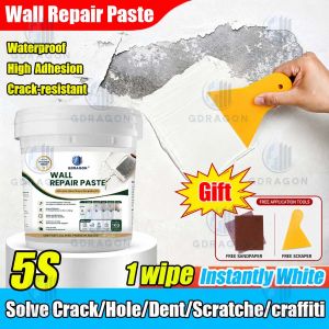 GDRAGON Universal Wall Putty Crack Wall Repair Paste Quick Dry Repair Cream Waterproof Mildewproof Latex Paint Wall Refresh Sealant Cream For Leaks Concreate Gap Putty Filler Wall Renovation