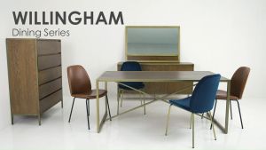 hinlim.com - WILLINGHAM 1.6M Dining Table / Meja Makan / Solid Dining Table / Metal Leg Dining Table / Kitchen Table / Meja Makan Metal 餐桌