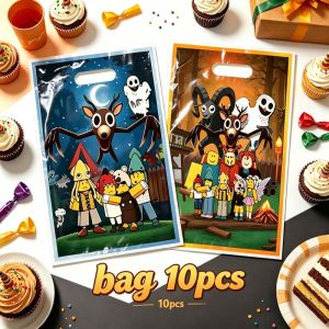 ROBLOXED 99 Nights in the Forest Bag 10pcs Gift Candy Bags Animation Birthday Supplies Decorations Items for Entertaining Guests
