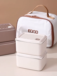 NUVOX 316 Stainless Steel Lunch Box Microwaveable Thermal Container with Free Insulated Bag for Office School Travel