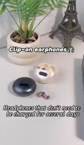 TIMACK New Q71 OWS Open-ear Wireless Earphones Bluetooth 6.0 Soft Silicone Ear Clip Travel Earbuds Hidden Magnetic Digital Display