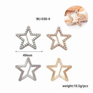 แหวนกลัดผ้าพันคอไหมแบบไร้เข็มรูปดาว ดาวห้าแฉก scarf buckle with pearls(E-3-JWJ-030-4)