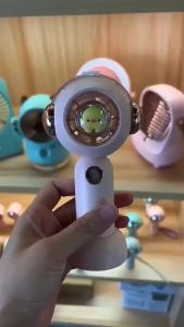 พัดลมพกพา พัดลมมินิมอล พัดลมขนาดเล็กแบบใช้มือถือ usb สเปรย์ทำความเย็นแบบพกพาเติมน้ำ