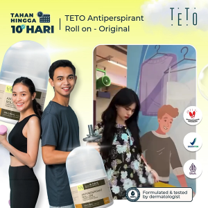 TETO Antiperspirant Roll On Original 20 mL Deodorant Anti Perspirant