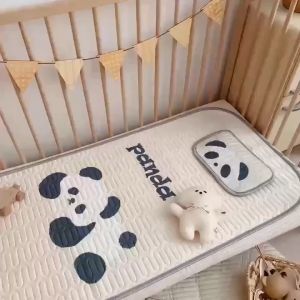 Chiếu Điều Hoà Cao Su Non Tặng Kèm Gối KidMart In Hình 5D Cho Bé Nằm Nôi Nằm Giường Tiện Lợi Kích Thước 60x120cm