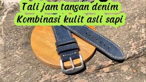Strap Tali Jam Tangan Denim Warna Biru Tua Awet dan Nyaman Dipakai
