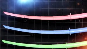 Nightlight 3D Samurai Knife Toy Creativity Interesting Decompression Plastic childrens toy Knife