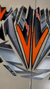 stiker striping suzuki satria fu f 150 2007 hitam lis body standar berkualitas original