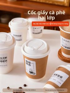 MEIDI | Cốc Giấy Dày Có Nắp cho Đồ Uống Nóng