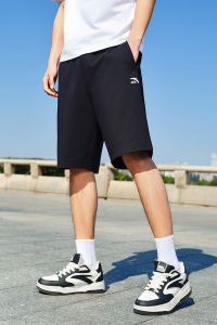 ANTA Men Knit Shorts Breathable Sports Quick-Dry Casual Workout Streetwear Trousers 952528310 Legit Official Store