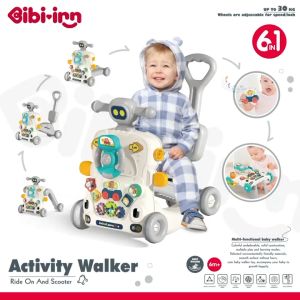 Honeybabytoys รถหัดเดิน รถขาไถเด็ก รถหัดเดินเด็ก รถผลักเดิน 5 in 1