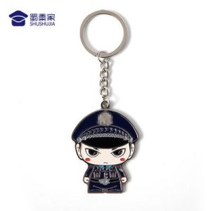 Móc Khóa Kim Loại Cảnh Sát Hoạt Hình Quà Tặng Trang Trí Móc Trang Trí Cho Nhân Viên Cảnh Sát Bộ Sưu Tập Hoạt Hình Trung Quốc Đại Lục
