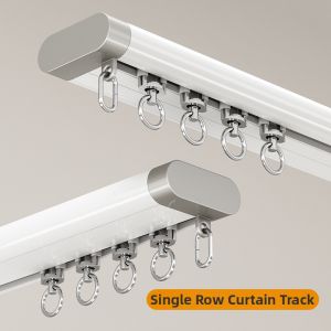 Quiet Heavy-duty Aluminum Sliding Rail Thin Curtain Track