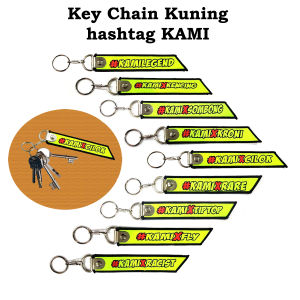 Keychain Key Chain Kuning hashtag KAMI