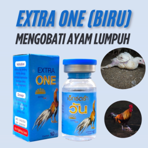 EXTRA ONE BIRU 10 ML Import Thailand - Mengobati ayam lumpuh pincang bengkak