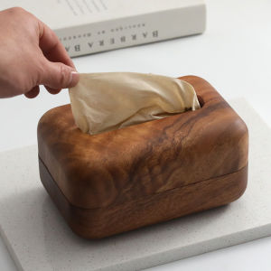 YUANSHANZHU | Elegant Walnut Tissue Box