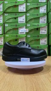 รองเท้าเซฟตี้ PANGOLIN รุ่น 9501R สีดำ รองเท้านิรภัย แพนโกลิน หุ้มส้น หัวเหล็ก พื้นยางหล่อ