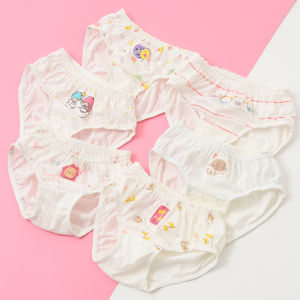 Four-Seasons Pure Cotton Underwear for Boys And Girls Thin No Fluorescent Agents Three-Piece Boxed Triangle Pants Childrens Clothing