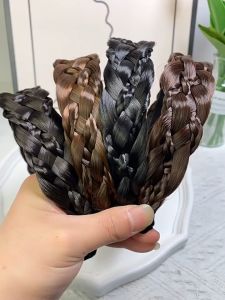 Cài tóc tết thắt bính 5 sợi băng đô tóc giả tết bím trẻ trung cho nữ PK019