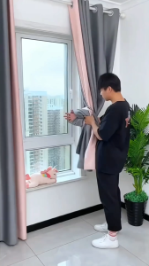 4pcs Magnetic Curtain Tiebacks with Faux Pearl Accents - Modern Polyester Home Decor for Living Room & Bedroom