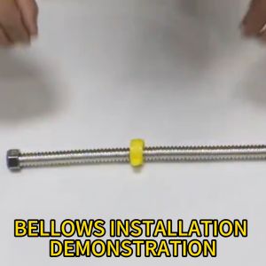 POWERLONG PH Water Heater Stainless Steel Bellows Metal Corrugated Hose Cold Hot Water Oulet 9/16 inch Female Extension