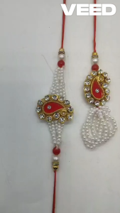 Rakhi Bracelet for Raksha Bandhan | Gift Band I Designer Rakhi for Brother | Rakhi for Brother Men Kids (Pack of 2 pcs)