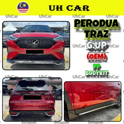 (GU) Perodua Traz Gear Up Oem PP Bodykit Skirt Skirting Diffuser Lip Spoiler With Grill Garnish Paint