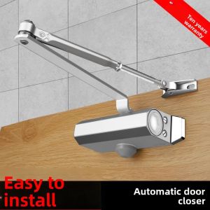 MENGMIAN | Automatic Door Closer with Durable Support and Retractable Rod