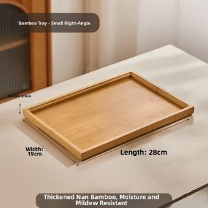 Wooden Multi-functional Tray Rectangle Plate Round
