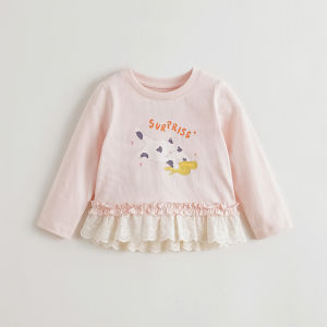 Marc&Janie | Soft Lace Cotton Girls Long Sleeve T-shirt