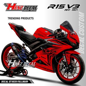 ⭐⭐⭐⭐⭐( TERBARU ) Decal R15 V3 // Decal Stiker Yamaha R15 V3 Fullbody Variasi List Bunglon Racing Hz..02 // 2017 - 2021