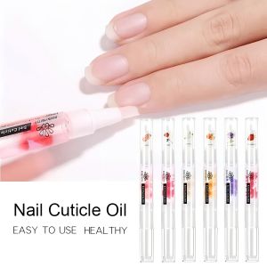 BORN PRETTY 5ml Cuticle Oil Nail Care Nutrition Oil Pen Fruit Flower Flavor Manicure Treatment Nail Strengthening Care Gel Tool