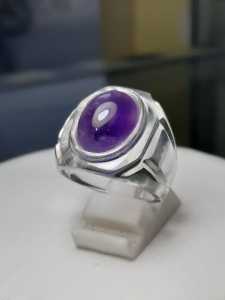 Cincin Batu kecubung ametish