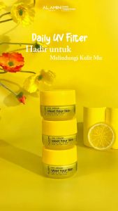 Alamin Skincare Daily UV Filter Sunscreen Untuk Kulit Kusam Bekas Jerawat Flek/Melasma Melindungi Paparan Sinar Matahari Melembabkan Mencerahkan BPOM