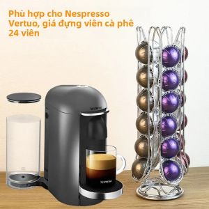 Giá Để Cà Phê Nespresso 24 Viên Chất Liệu Thép Không Gỉ Giá Đỡ Trưng Bày Dành Cho Viên Vertuo