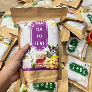 Trà Tía Tô Xương KhớpCải Thiện Nhức Mỏi Cơ Xương Khớp Giảm Và Ổn định chỉ số acid uric cho người bênh Gút tại nhà - 1 hộp To 60 Gói