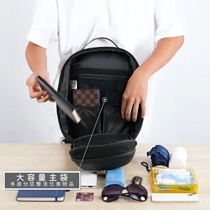 OZUKO Large Capacity Sling Bag Men Messenger Crossbody Travel Casual Business Waterproof Shoulder Beg Silang Lelaki