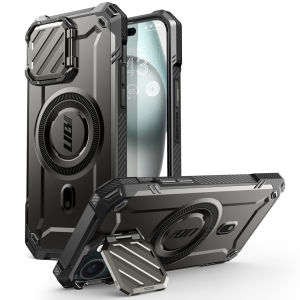 Supcase UB Mag XT cho Iphone 15 Pro Max trường hợp 6.7 inch với máy ảnh bìa Tương thích với MagSafe chịu lực cao gồ ghề trường hợp với tích hợp vào chân đế