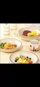 Elegance Decorative Fruit Plate Lightweight Abs Ceramic Texture Ideal for Snacks Fruit and Desserts Versatile Long Lasting Kitchen Utensils & Gadgets