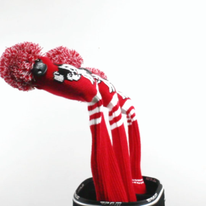 Scott Edward Golf Club Cover with a Pom Pom Set of 3 Fits Well Driver(460cc) Fairway Wood and Hybrid(UT) with Rotating Club Number Tags for Male/Female Golfers