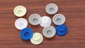 100pcs Screw Cap/Self-Drilling Screw Waterproof Cap/Hex Drill Tail Screw Plastic Cap