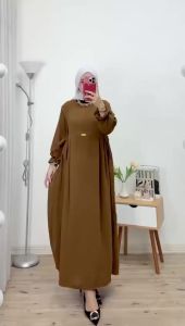 GAMIS TERBARU GAMIS NIKITA LEBARAN MODEL VIRAL KEKINIAN NIKITA DRESS CRINGKLE PREMIUM DRESS CRINKLE TALI SAMPING