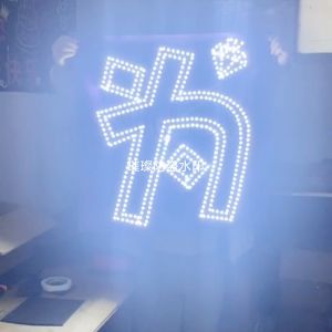 Super Thin LED Light Board Fan Support Wand Event Props Concert Performance Accessories Glowing Bracelet for Gatherings