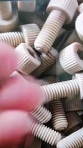 2/5Pcs M2 M2.5 M3 M4 M5 M6 DIN912 PEEK High-strength-temperature Resistant Hexagon Hex Socket Knurled Cap Head Allen Screw Bolt