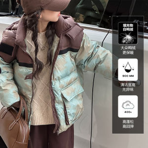 Girls down Jacket Thickened White Duck down Three-Proof Winter Clothes for Children And Teenagers High-End Fashion Korean Style