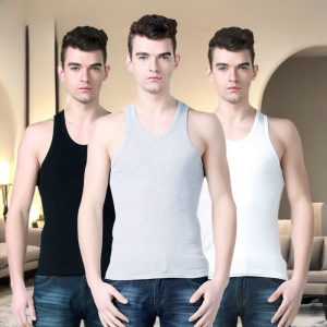 Men Vest Tops Mens Breathable Youth Hurdle Summer Underwear Plus Size Sleeveless Bottoming Strap Cotton Undershirt